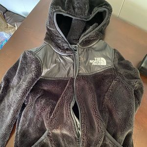 Girls north face hooded jacket
